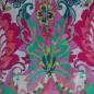 Preview: Leichte Baumwolle flächiger Blütendruck pink grün